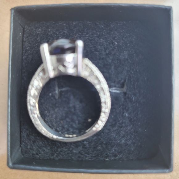 Fine Jewelry Designer Sebastian, 4.69CT Oval Cut Smoky Quartz And Sterling Silve - Picture 5 of 5